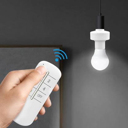 Control remoto inalámbrico E27 portalámparas portalámparas 20M de alcance para bombillas LED portalámparas Kit de interruptor de luz inalámbrico AC180-250V
