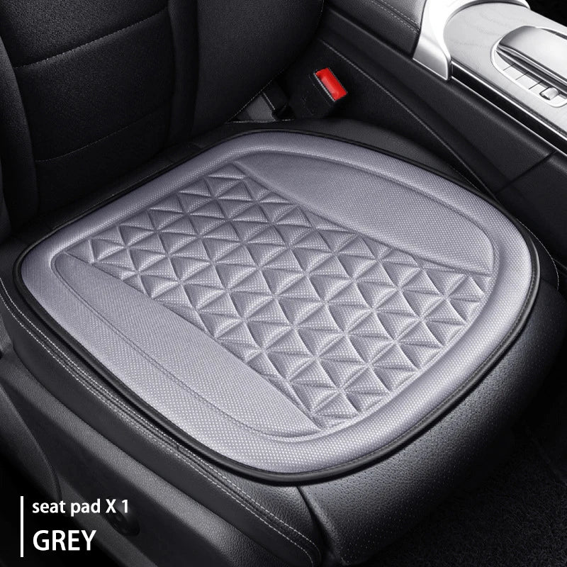 Funda Universal 3D para asiento de coche, alfombrilla protectora, cojín suave, diseño convexo Y, conjunto completo para la mayoría de los coches, accesorios interiores, almohadilla para asiento