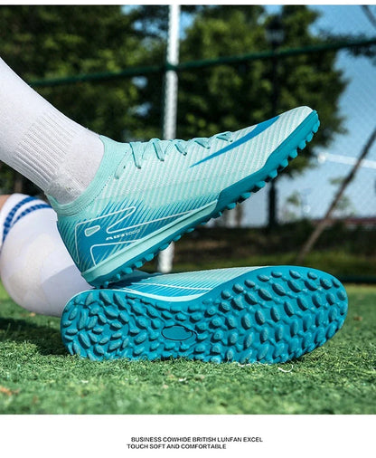 Botas de fútbol de entrenamiento profesional para hombre, zapatos de fútbol ultraligeros, Unisex, venta al por mayor, transpirables, envío directo, fútbol sala interior