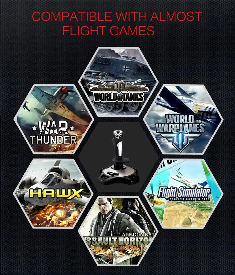 Controlador de simulación de vuelo PXN-2113 Pro, Joystick para PC, accesorios de juego de escritorio