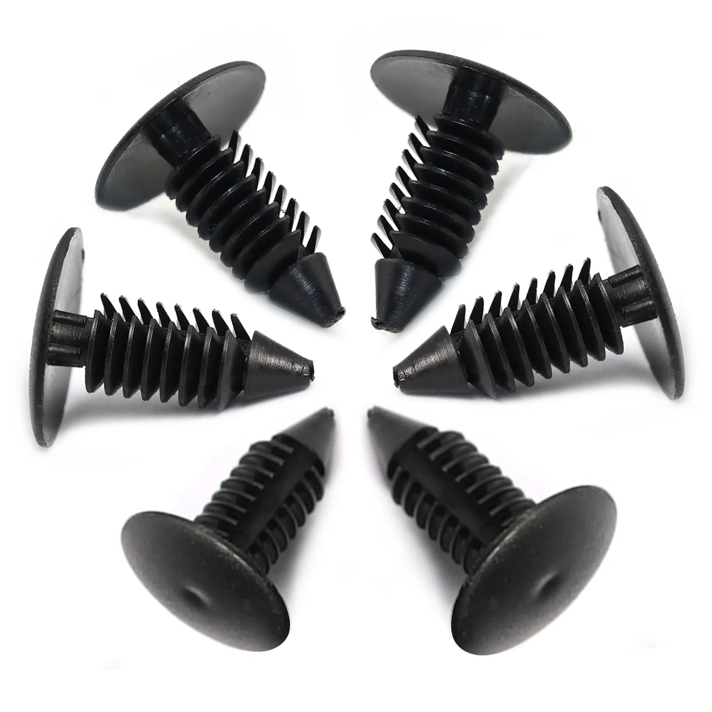 Clips de nailon con agujero de 8mm para guardabarros de coche, retenedor de escudo, remache de plástico para automóvil GM Ford Chrysler