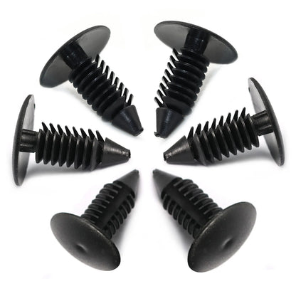 Clips de nailon con agujero de 8mm para guardabarros de coche, retenedor de escudo, remache de plástico para automóvil GM Ford Chrysler