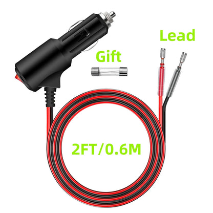 Cable de extensión de carga de coche, accesorios para coche, herramientas con botón de interruptor de encendido y apagado, adaptador de Cable Flexible para coches