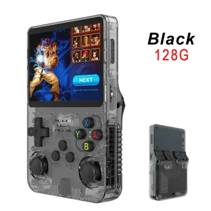 R36s nueva consola de juegos portátil Linux de código abierto pantalla IPS de 3,5 pulgadas reproductor de vídeo portátil de 128GB regalo de Navidad