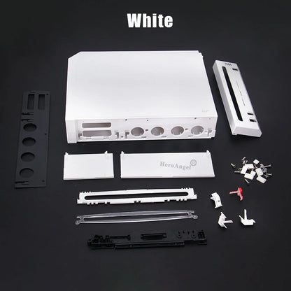 Con cubierta de embalaje al por menor, juego completo de piezas de repuesto de carcasa para consola de juegos Wii, estuche de reparación con botones, 11 colores