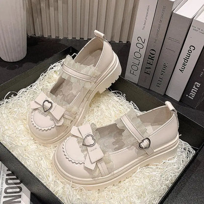 2025 NOVEDAD DE VERANO colegiala JK mocasines zapatos de plataforma estilo japonés Lolita Y2K Kawaii Jirai Kei moda