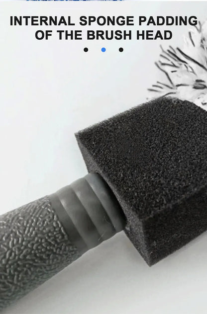 SEAMETAL cepillo de limpieza de llanta de coche, herramienta de lavado de cubo de rueda de coche, cuidado de detalles de coche, cepillo de eliminación de polvo, felpa portátil