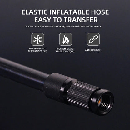 ThinkRider 120 PSI bicicleta de bolsillo portátil bomba de aire eléctrica MINI inflador de neumáticos para bicicleta pantalla de calibre Digital