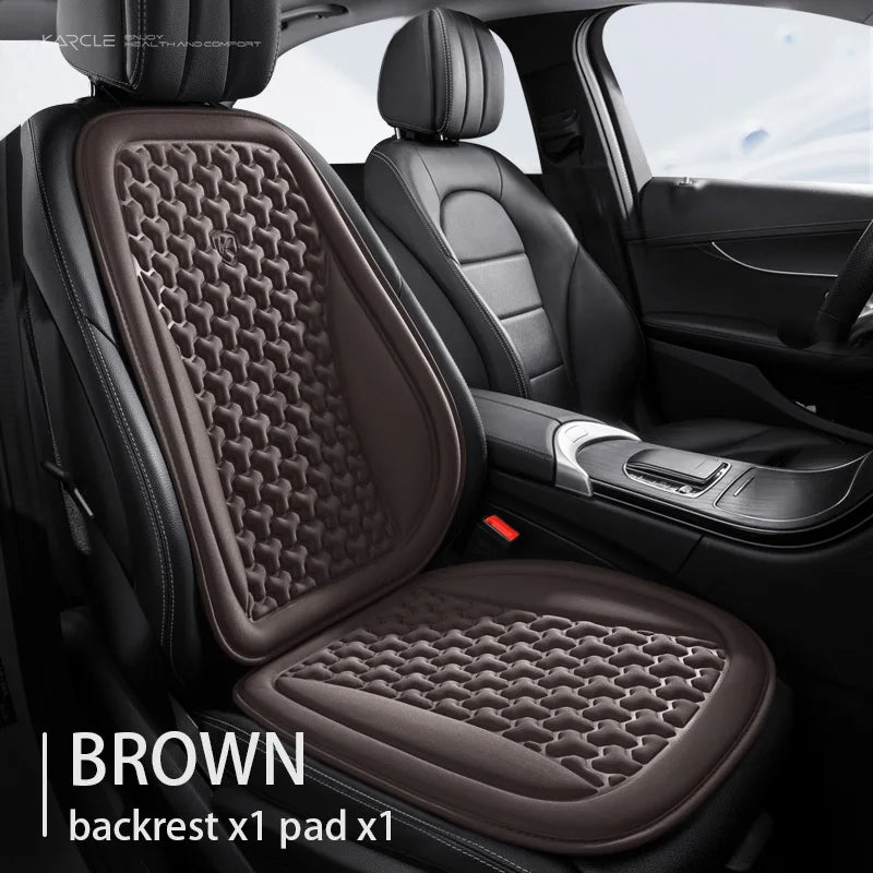 Funda Universal 3D para asiento de coche, alfombrilla protectora, cojín suave, diseño convexo Y, conjunto completo para la mayoría de los coches, accesorios interiores, almohadilla para asiento