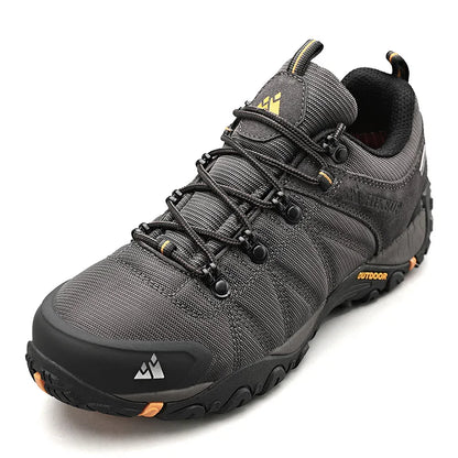 HIKEUP-zapatos de senderismo antideslizantes para hombre, calzado transpirable para exteriores, resistente a salpicaduras, para escalada, turismo, montaña