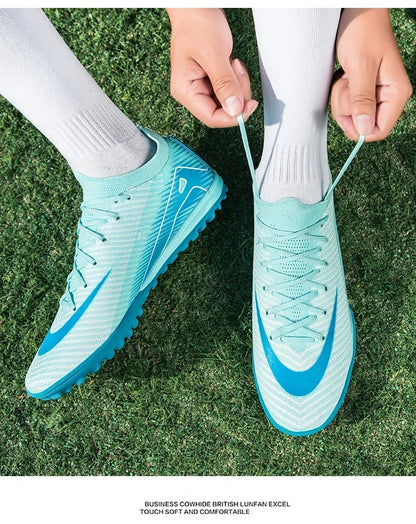 Botas de fútbol de entrenamiento profesional para hombre, zapatos de fútbol ultraligeros, Unisex, venta al por mayor, transpirables, envío directo, fútbol sala interior