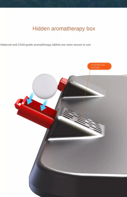 Ventilador automotriz del coche del ventilador 12v 24v 360 °   Ventilador de aire ajustable de 3 cabezales, tarjeta de estacionamiento temporal multifuncional de poco ruido, ventilador para vehículos