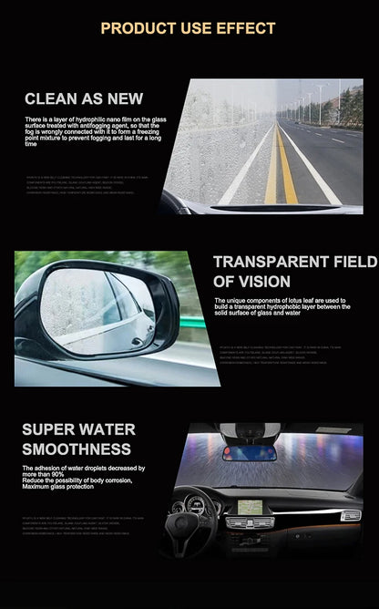 Spray antiniebla para ventana de coche, pintura líquida, pulido para el cuidado, agente antiniebla a prueba de lluvia, agua para el cuidado del coche, parabrisas, accesorio para automóvil
