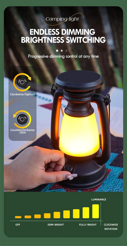 Decoración de carga, luz de ambiente, luz de caballo Retro, lámpara Led de escritorio, barra de Camping al aire libre, luz de mesa, linterna, decoración del hogar
