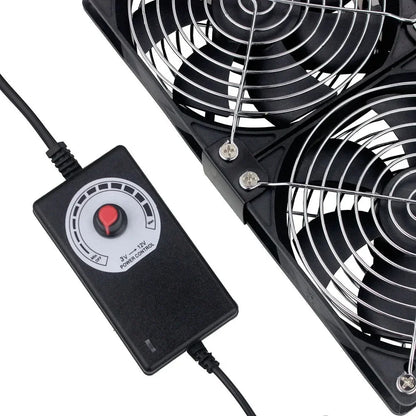 Ventilador de refrigeración con controlador, 120mm, 3000RPM, 12cm, 12V, 220V, Btc, máquina, chasis, estación de trabajo, radiador de gabinete, ventilador de servidor