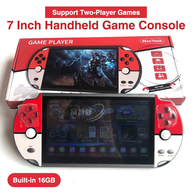 X40-REPRODUCTOR Retro portátil para GBA/NES 7,1, 3000 pulgadas, LCD, doble balancín, tarjeta TF
