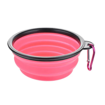 Cuenco portátil de comida para mascotas, cuenco duradero de TPR, comida para perros y gatos, cuenco plegable de silicona para mascotas, cuenco de comida de agua portátil para viajes al aire libre