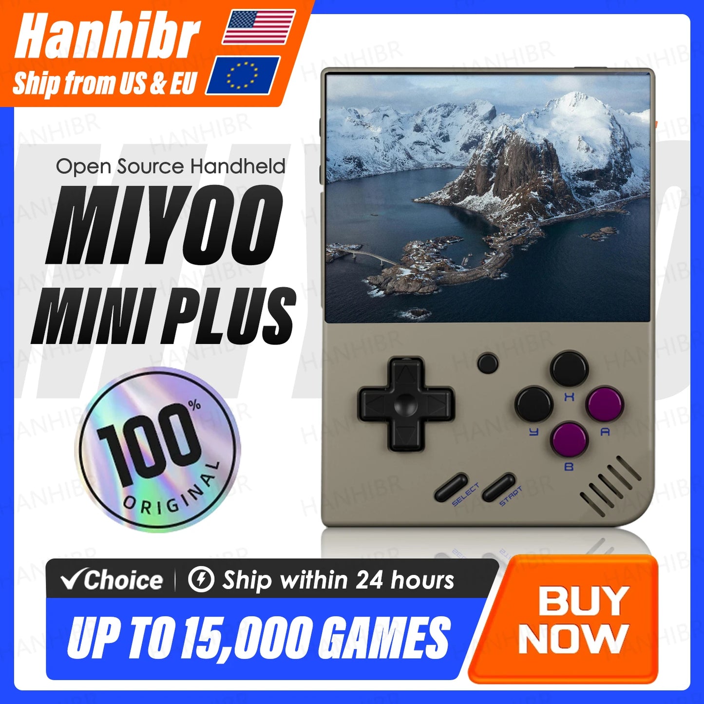 Consola de juegos portátil Retro MIYOO Mini Plus V2 Mini + pantalla IPS consola de videojuegos clásica sistema Linux regalo para niños