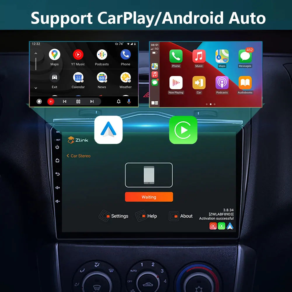 Radio Multimedia con Bluetooth para coche, con Carplay autorradio, Android, estéreo, Subwoofer, vídeo, para Citroen C5 2009-2015