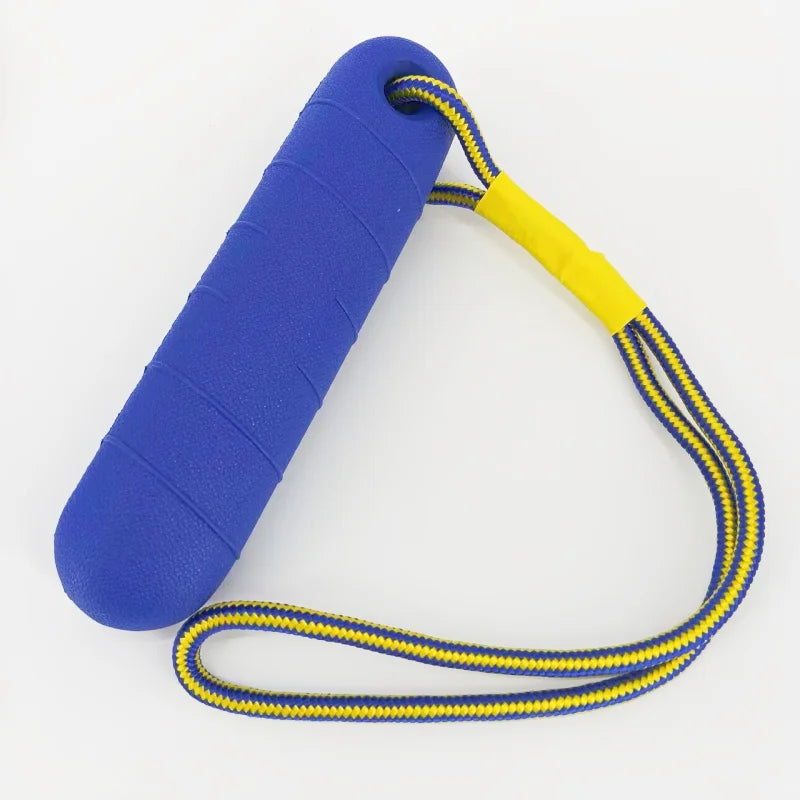 Suministros para mascotas Eva, adiestramiento al aire libre para perros con cuerda, palo resistente a mordeduras, juguete flotante para perros, palo de jamón, palo de entrenamiento para mascotas