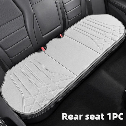 Funda transpirable para asiento de coche, cojín de soporte para asiento frontal de gamuza suave, estilo chaleco de moda, protección para asiento de coche, accesorios interiores