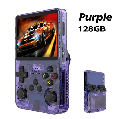 Consola de videojuegos portátil R36S, sistema Linux, pantalla IPS de 3,5 pulgadas, Mini reproductor de vídeo portátil, 64GB, 15000 juegos