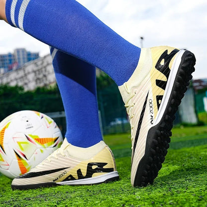 Nuevas zapatillas de deporte para hombre, botas de fútbol, botines de fútbol de caña media, zapatos de fútbol antideslizantes de alta calidad, superventas, FG/TF, fútbol sala interior