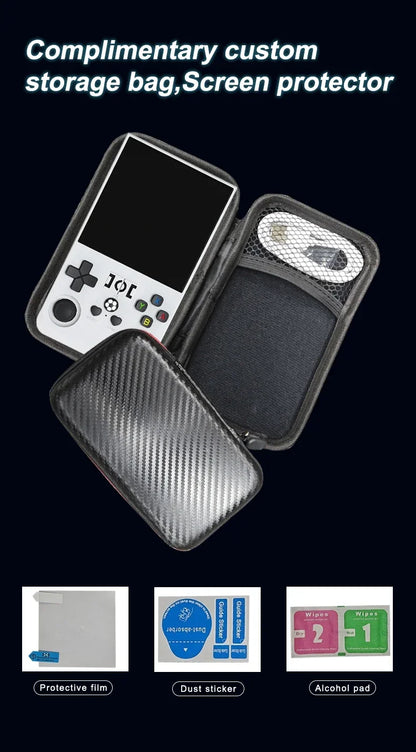 Consola R36 Max, reproductores de juegos portátiles, pantalla IPS de 4 pulgadas, consola de código abierto, reproductor de vídeo de bolsillo Retro, 64G/128G, más de hasta 22000 juegos