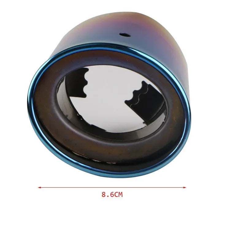 Accesorios para coche, manguito de tubo de escape para automóvil, silenciador de garganta trasera, silenciador dorado, tubo de escape modificado de acero inoxidable