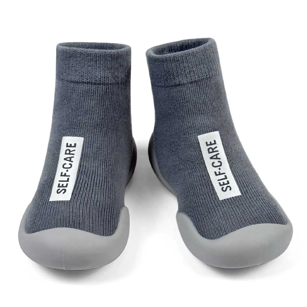 Zapatos de calcetín para bebé, calzado antideslizante para primeros pasos, botines de suelo para niño y niña, zapatillas de interior con suela de goma para recién nacido