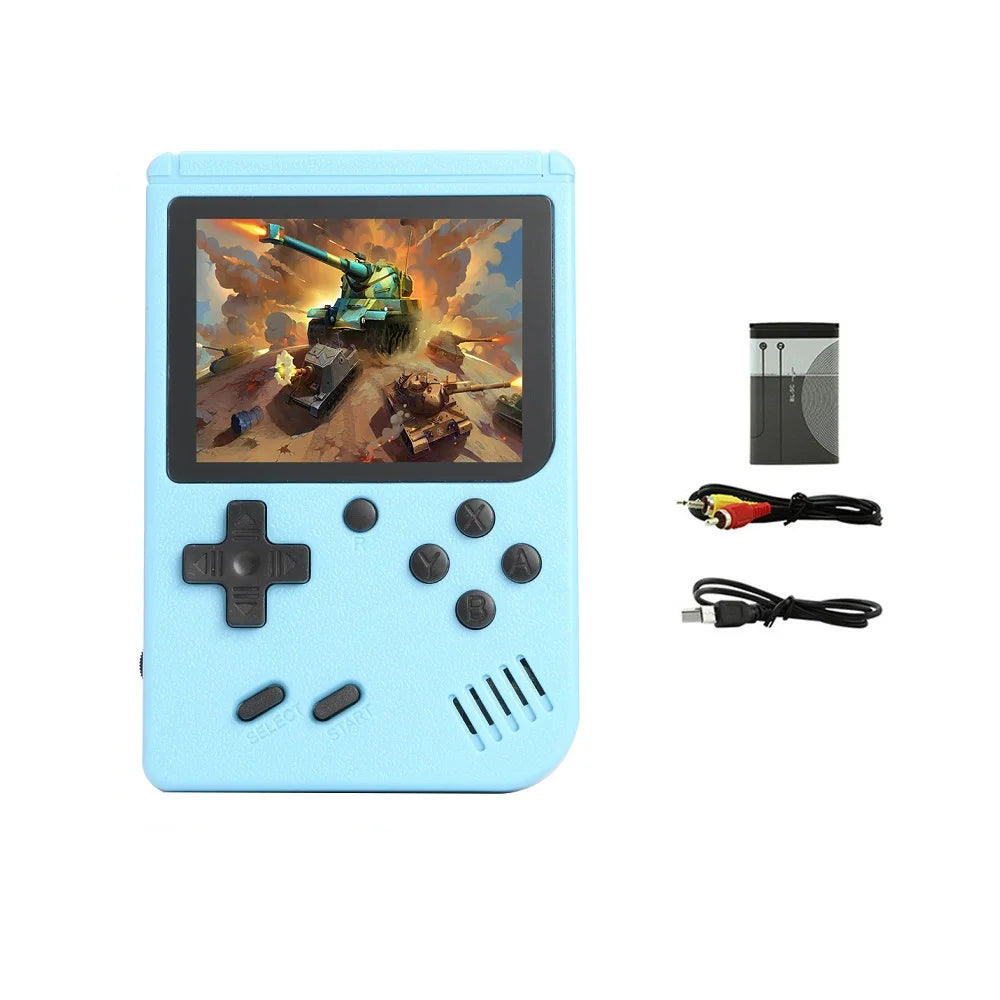 Consola de videojuegos clásica Retro para niños, miniconsola portátil de 8 bits con pantalla LCD de 3,0 pulgadas, 5 colores, 400 Juegos integrados