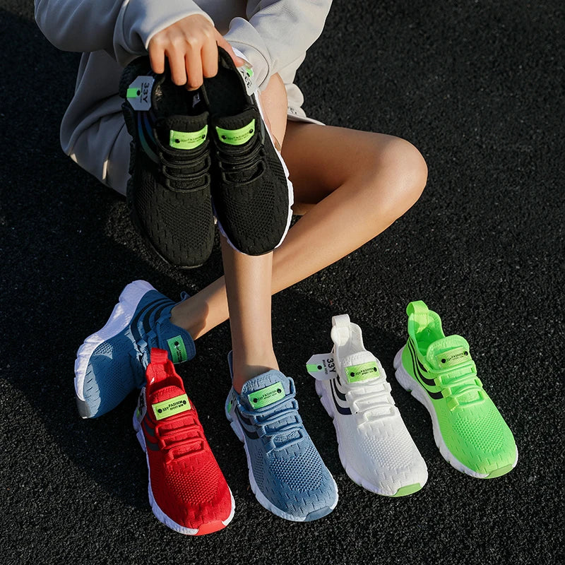 Zapatos deportivos informales para hombre, zapatillas ligeras transpirables, zapatillas de correr negras de malla para exteriores, zapatillas deportivas para correr Tenis para caminar