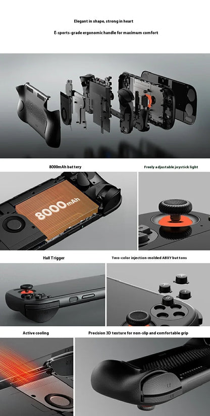 Consola de juegos AYN Odin 3, 6 pulgadas, 1080P, 120Hz, pantalla AMOLED, consola de juegos de 8000mAh, Joystick de efecto Hall/disparador, consolas de juegos portátiles