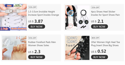 Plantillas deportivas invisibles para aumentar la altura de 1,5-3,5 cm, zapatos de espuma viscoelástica EVA naranja, almohadilla para suela, transpirable, cómoda para el cuidado de los pies de los hombres