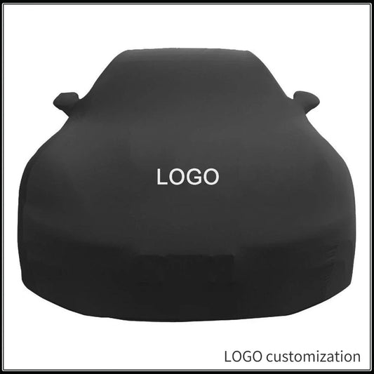 Cubierta completa aterciopelada personalizada para coche, cubierta protectora a prueba de polvo para modelos de coches personalizados