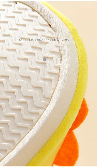 Zapatilla de piel de dinosaurio de dibujos animados para niños, zapatos suaves de otoño e invierno cálidos de princesa para bebés y niñas, zapatos de piel de lana de algodón para interiores y dormitorios