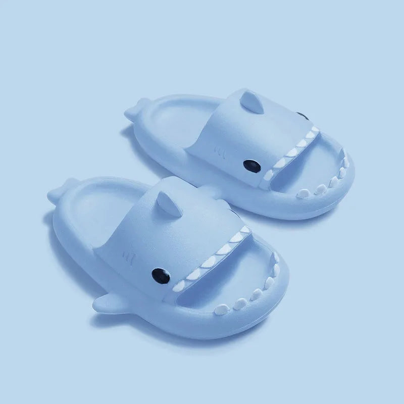 Zapatillas para niños, sandalias de tiburón de dibujos animados, zapatos de verano para niños y niñas, suela suave antideslizante