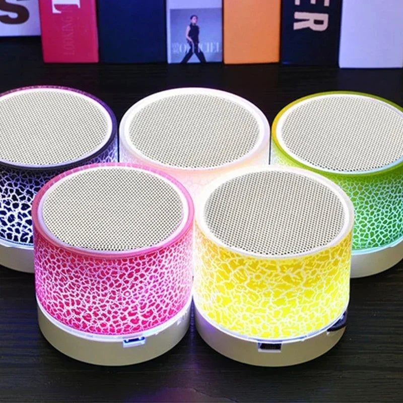Minialtavoz Bluetooth para teléfono inteligente, dispositivo inalámbrico con Subwoofer, LED, tarjeta TF, USB, MP3, sonido portátil
