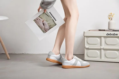 AIYUQI, zapatillas de deporte para mujer, novedad de 2025, zapatos de entrenamiento moral de cuero genuino para mujer, zapatos planos informales de primavera para mujer