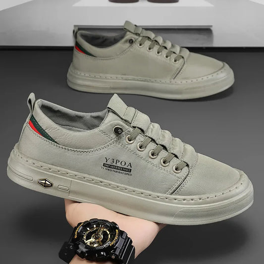 Zapatos informales verdes, zapatillas de deporte para hombre, zapatos de lona para exteriores para hombre, zapatos para caminar, calzado cómodo de diseñador para Hombre, Tenis para Hombres