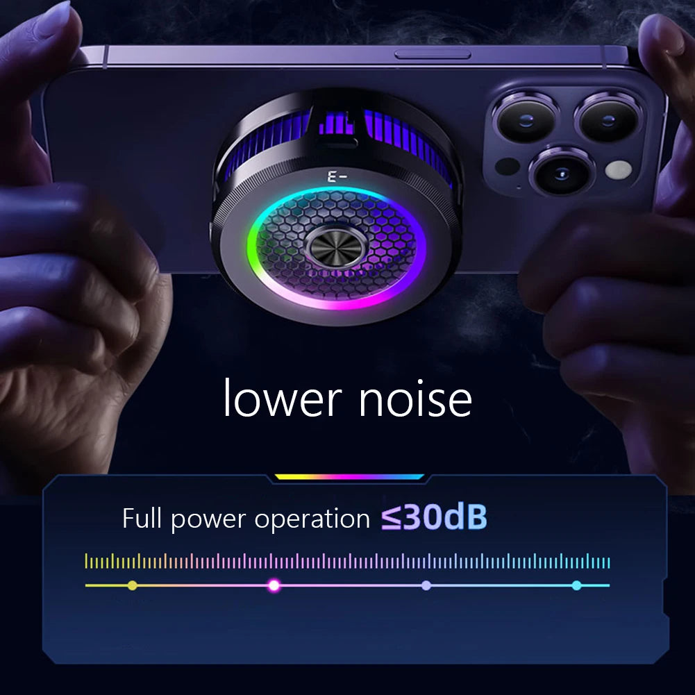 Enfriador de teléfono de enfriamiento extremo de 15 W con generación de hielo, enfriador de teléfono semiconductor, magnético y con clip para iPhone/Xiaomi/VIVO/OPPO