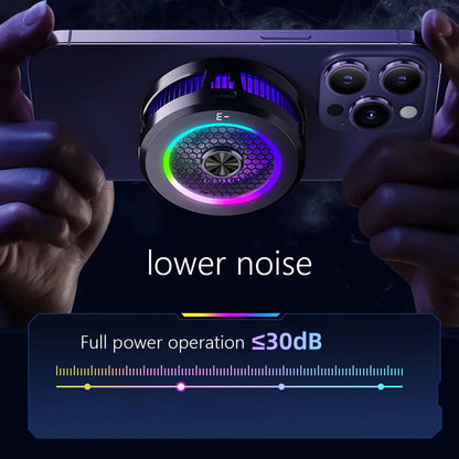 Enfriador de teléfono de enfriamiento extremo de 15 W con generación de hielo, enfriador de teléfono semiconductor, magnético y con clip para iPhone/Xiaomi/VIVO/OPPO