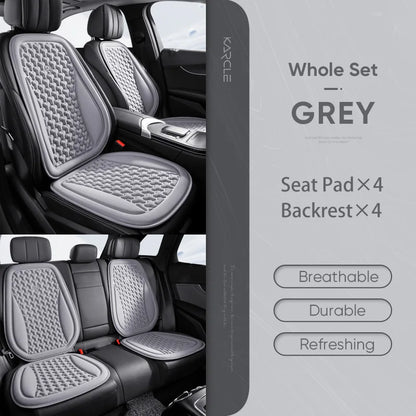 Funda Universal 3D para asiento de coche, alfombrilla protectora, cojín suave, diseño convexo Y, conjunto completo para la mayoría de los coches, accesorios interiores, almohadilla para asiento