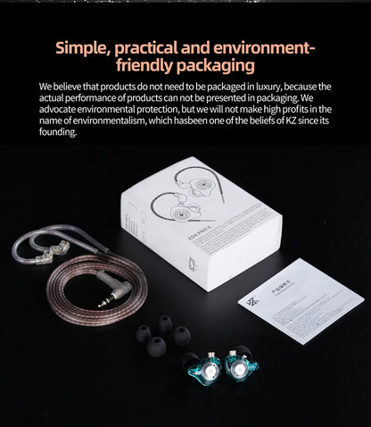 KZ EDX PRO X auriculares intrauditivos dinámicos HIFI Bass Music auriculares deportivos con cancelación de ruido ZSN ZST ZS10 pro x C12 CRA