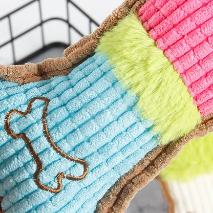 1 juguetes chirriantes para perros, juguete para masticar para perros de peluche con huesos para cachorros de razas pequeñas y medianas, masticadores agresivos para mascotas, juego de limpieza de dientes