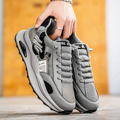 Zapatos deportivos informales para exteriores para hombre, cómodos, ligeros, antideslizantes, resistentes a la abrasión, suela suave y gruesa, zapatillas para correr