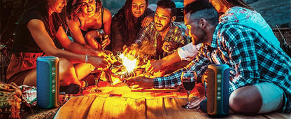 Altavoces Bluetooth Ortizan 40W altavoz inalámbrico portátil para exteriores con graves mejorados 30 horas IP7 altavoz de ducha impermeable Bluetooth 5,3