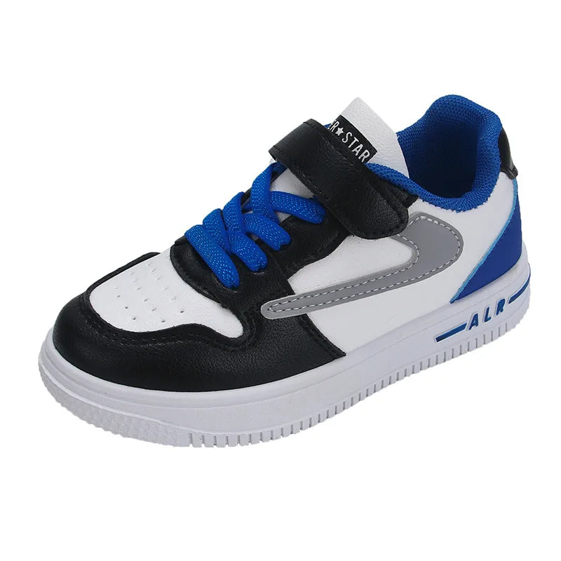Zapatos deportivos con botón giratorio para niños, zapatos planos de malla transpirable con una sola red, novedad de verano, zapatos planos medianos y grandes para niños
