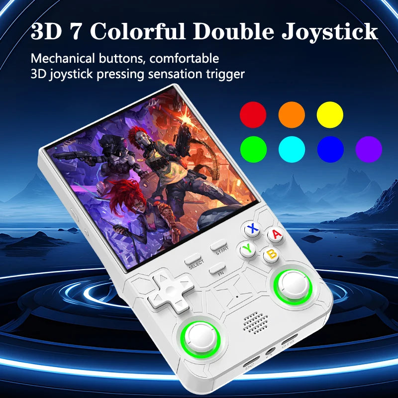 Nueva consola de juegos portátil ultra retro R36, sistema Linux de código abierto de 4,0 pulgadas, reproductor de vídeo portátil de 128GB, consola de juegos portátil