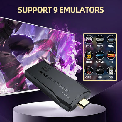 VILCORN M8 Game Stick 4K consola de videojuegos Arcade para MAME PS1 9 emulador con doble Arcade Joysitck 41000 juegos máquina Retro